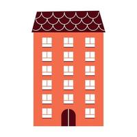orange building design vector