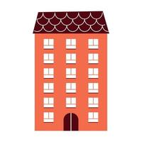 orange building design vector