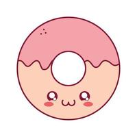 pink donut design vector
