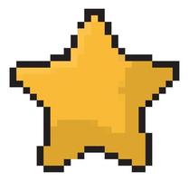 pixelado estrella diseño vector