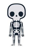 halloween skeleton design vector