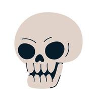 halloween human skull vector