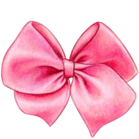 watercolor hand drawn cute silk bow png