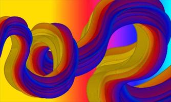Fluid abstract liquid creative trendy gradient with yellow colorful full hd wallpaper with blue color wavy background photo