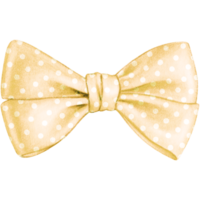 watercolor hand drawn cute silk bow png