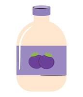 berry beverage bottle vector
