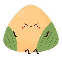 kawaii zongzi design vector