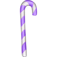 watercolor hand drawn striped candy cane png