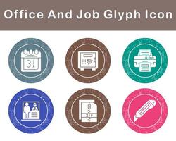 Work Office And Job Vector Icon Set