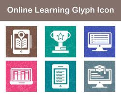 Online Learning Vector Icon Set