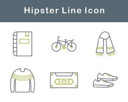 Hipster Vector Icon Set