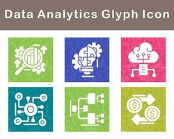 datos analítica vector icono conjunto