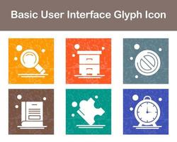 Basic User Interface Vector Icon Set