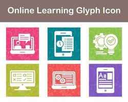 Online Learning Vector Icon Set