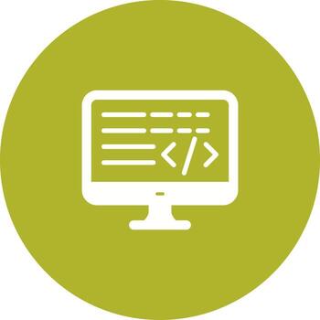 codificación único vector icono