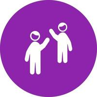 Waving to people Unique Vector Icon