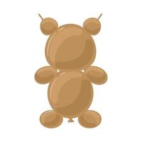 bear animal balloon vector