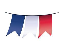 french garland design vector