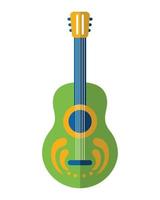 acoustic guitar design vector