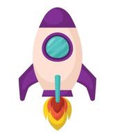 spaceship takeoff design vector