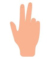 hand gesture illustration vector