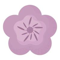 ilustración de flor morada vector