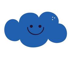 kids drawings of a cloud vector