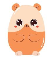 cute hamster design vector