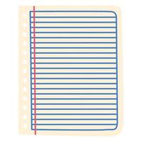 notebook page design vector