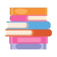 books stack design vector