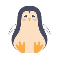 cute penguin illustration vector