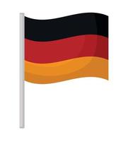 ilustración de la bandera de alemania vector