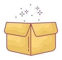 diseño de caja amarilla vector