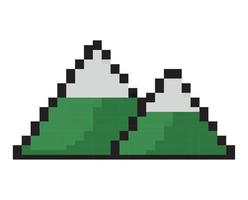 pixelado montaña diseño vector