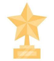 star trophy illustration vector