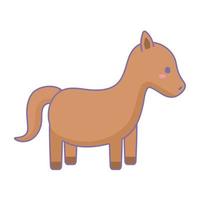 brown horse design vector