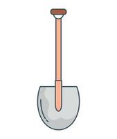 gardening shovel design vector