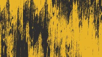 Fondo de textura de grunge de rasguño negro amarillo abstracto vector