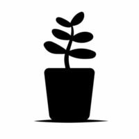 Botanical icon illustration with shadow. Stock vector. vector