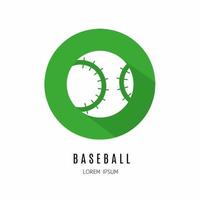 Baseball icon in flat for business Stock vector. vector