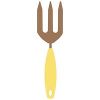 Hand fork icon. Vector flat illustration