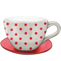 acuarela mano dibujado vacío té taza png