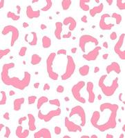 Vector seamless pattern of leopard spots fur print