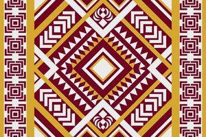Colorful geometric ethnic seamless pattern design for wallpaper, background, fabric, curtain, carpet, clothing, and wrapping. vector