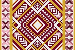 Colorful geometric ethnic seamless pattern design for wallpaper, background, fabric, curtain, carpet, clothing, and wrapping. vector