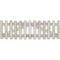 Watercolor hand drawn wooden fence png