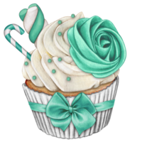 Aquarell Hand gezeichnet Cupcake png