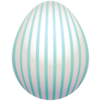 Colorful easter egg watercolor decorated png