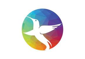 Low Poly and Bird logo design, Vector design template