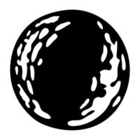 black moon icon vector